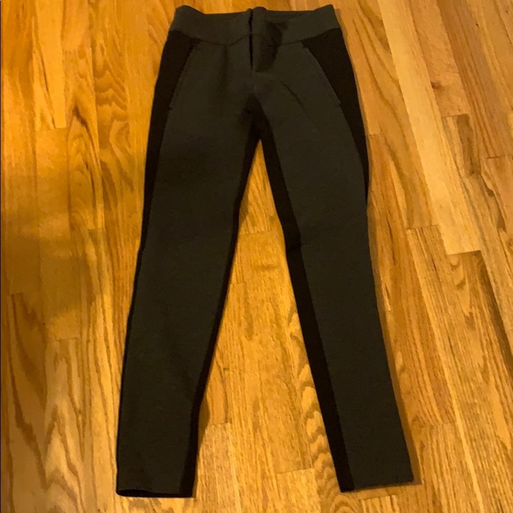 Ann Taylor Loft Grey & Black Riding Type Pants